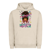 Pigment French Oak nail hustler afro messy bun Urban Hoodie - texasbilliewilder
