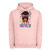 Pigment Salmon nail hustler afro messy bun Urban Hoodie - texasbilliewilder
