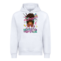 White nail hustler afro messy bun Urban Hoodie - texasbilliewilder