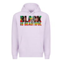 Lilac black is beautiful juneteenth Premium Hoodie - texasbilliewilder