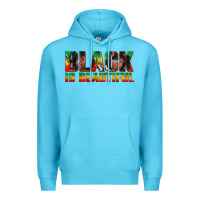 Ocean Blue black is beautiful juneteenth Premium Hoodie - texasbilliewilder