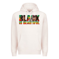 Pale Pink black is beautiful juneteenth Premium Hoodie - texasbilliewilder