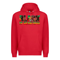 Red black is beautiful juneteenth Premium Hoodie - texasbilliewilder
