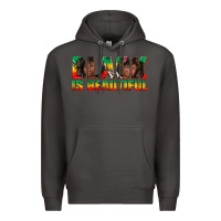 Smoke black is beautiful juneteenth Premium Hoodie - texasbilliewilder