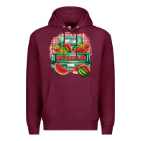 Burgundy watermelon truck Premium Hoodie - Zillion Design Studio