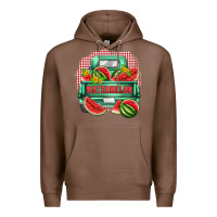 Chestnut watermelon truck Premium Hoodie - Zillion Design Studio