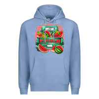 Colony Blue watermelon truck Premium Hoodie - Zillion Design Studio