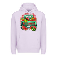 Lilac watermelon truck Premium Hoodie - Zillion Design Studio
