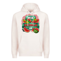 Pale Pink watermelon truck Premium Hoodie - Zillion Design Studio