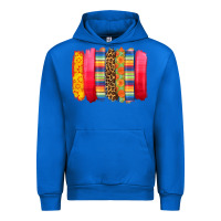 Cobalt mexican leopard brushstroke Urban Hoodie - Zillion Design Studio