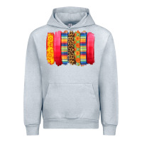 Heather Grey mexican leopard brushstroke Urban Hoodie - Zillion Design Studio