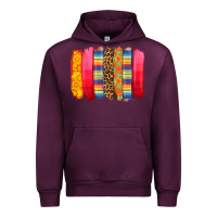 Mauve Wine mexican leopard brushstroke Urban Hoodie - Zillion Design Studio