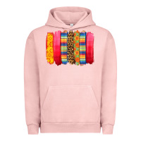Pigment Salmon mexican leopard brushstroke Urban Hoodie - Zillion Design Studio