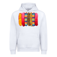White mexican leopard brushstroke Urban Hoodie - Zillion Design Studio