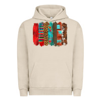 Pigment French Oak mexican brushstroke Urban Hoodie - Zillion Design Studio