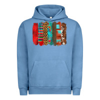 Pigment Pebble Blue mexican brushstroke Urban Hoodie - Zillion Design Studio