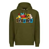 Army Green teacher Premium Hoodie - Zillion Design Studio