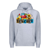 Heather Grey teacher Premium Hoodie - Zillion Design Studio