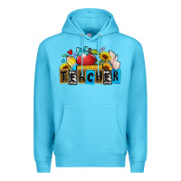 Ocean Blue teacher Premium Hoodie - Zillion Design Studio