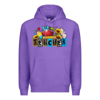Purple teacher Premium Hoodie - Zillion Design Studio