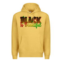 Antique Gold black is beautiful juneteenth Premium Hoodie - texasbilliewilder
