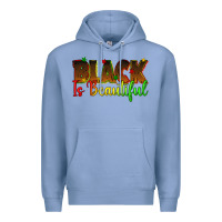 Colony Blue black is beautiful juneteenth Premium Hoodie - texasbilliewilder