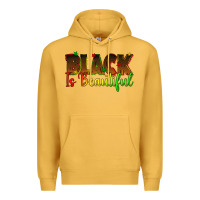 Mustard black is beautiful juneteenth Premium Hoodie - texasbilliewilder