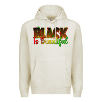 Oatmeal Heather black is beautiful juneteenth Premium Hoodie - texasbilliewilder