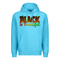 Ocean Blue black is beautiful juneteenth Premium Hoodie - texasbilliewilder