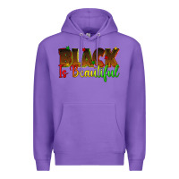 Purple black is beautiful juneteenth Premium Hoodie - texasbilliewilder
