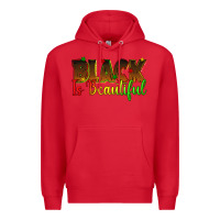 Red black is beautiful juneteenth Premium Hoodie - texasbilliewilder