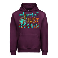 Mauve Wine not perfect just forgiven Urban Hoodie - texasbilliewilder