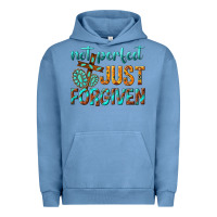 Pigment Pebble Blue not perfect just forgiven Urban Hoodie - texasbilliewilder