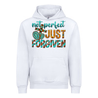 White not perfect just forgiven Urban Hoodie - texasbilliewilder
