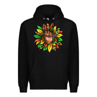 Black black history sunflower Premium Hoodie - texasbilliewilder