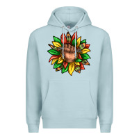 Blue Mist black history sunflower Premium Hoodie - texasbilliewilder