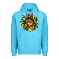 Ocean Blue black history sunflower Premium Hoodie - texasbilliewilder