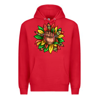 Red black history sunflower Premium Hoodie - texasbilliewilder