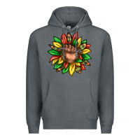 Rock black history sunflower Premium Hoodie - texasbilliewilder