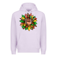Lilac black history sunflower Premium Hoodie - texasbilliewilder