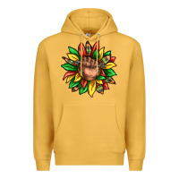 Mustard black history sunflower Premium Hoodie - texasbilliewilder