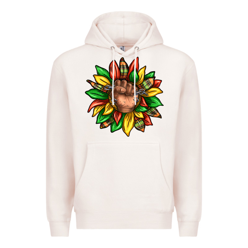 Black History Sunflower Premium Hoodie by texasbilliewilder | Teevron