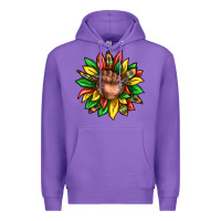 Purple black history sunflower Premium Hoodie - texasbilliewilder