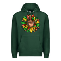 Sports Green black history sunflower Premium Hoodie - texasbilliewilder