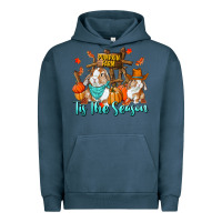 Pigment Midnight Navy Tis The Season Urban Hoodie - RanaPortraitStore