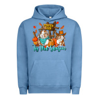 Pigment Pebble Blue Tis The Season Urban Hoodie - RanaPortraitStore