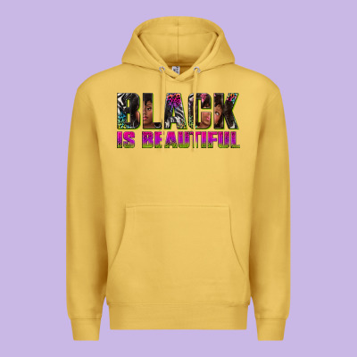Black Is Beautiful Neon Premium Hoodie Designed By Texasbilliewilder