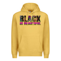 Antique Gold black is beautiful neon Premium Hoodie - texasbilliewilder