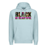 Blue Mist black is beautiful neon Premium Hoodie - texasbilliewilder