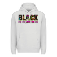 Dove Grey black is beautiful neon Premium Hoodie - texasbilliewilder